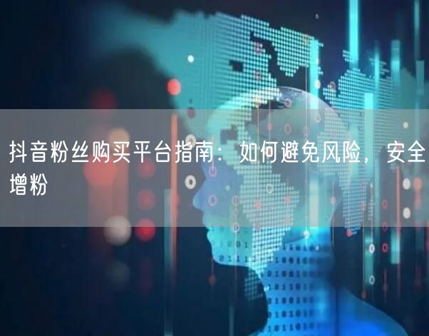 抖音粉丝购买平台指南：如何避免风险，安全增粉