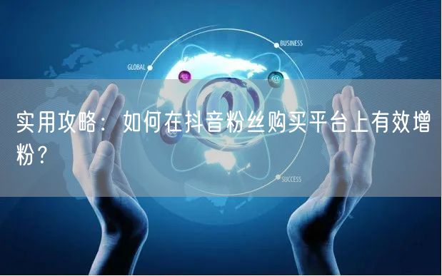 实用攻略：如何在抖音粉丝购买平台上有效增粉？