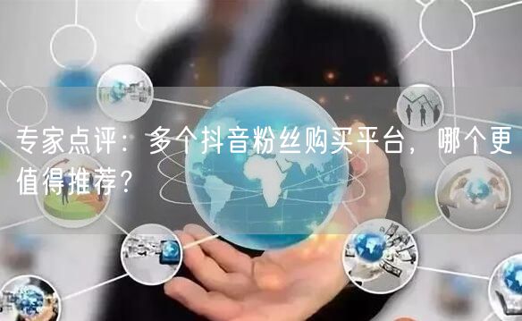 专家点评：多个抖音粉丝购买平台，哪个更值得推荐？